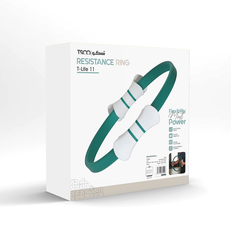 حلقه ورزشی پیلاتس تسکو مدل TSCO T LIFE 11 سبز