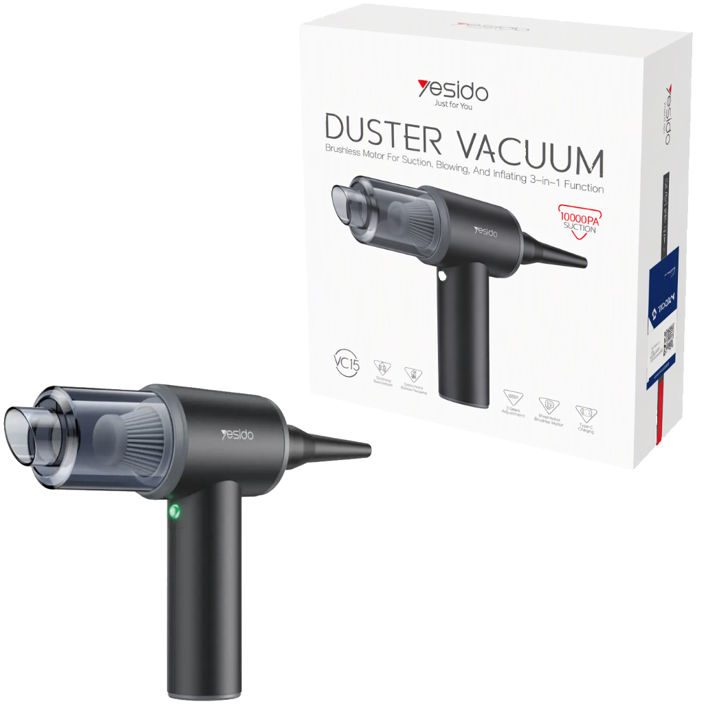 جارو شارژی یسیدو مدل YESIDO Duster & Vacuum Cleaner VC15