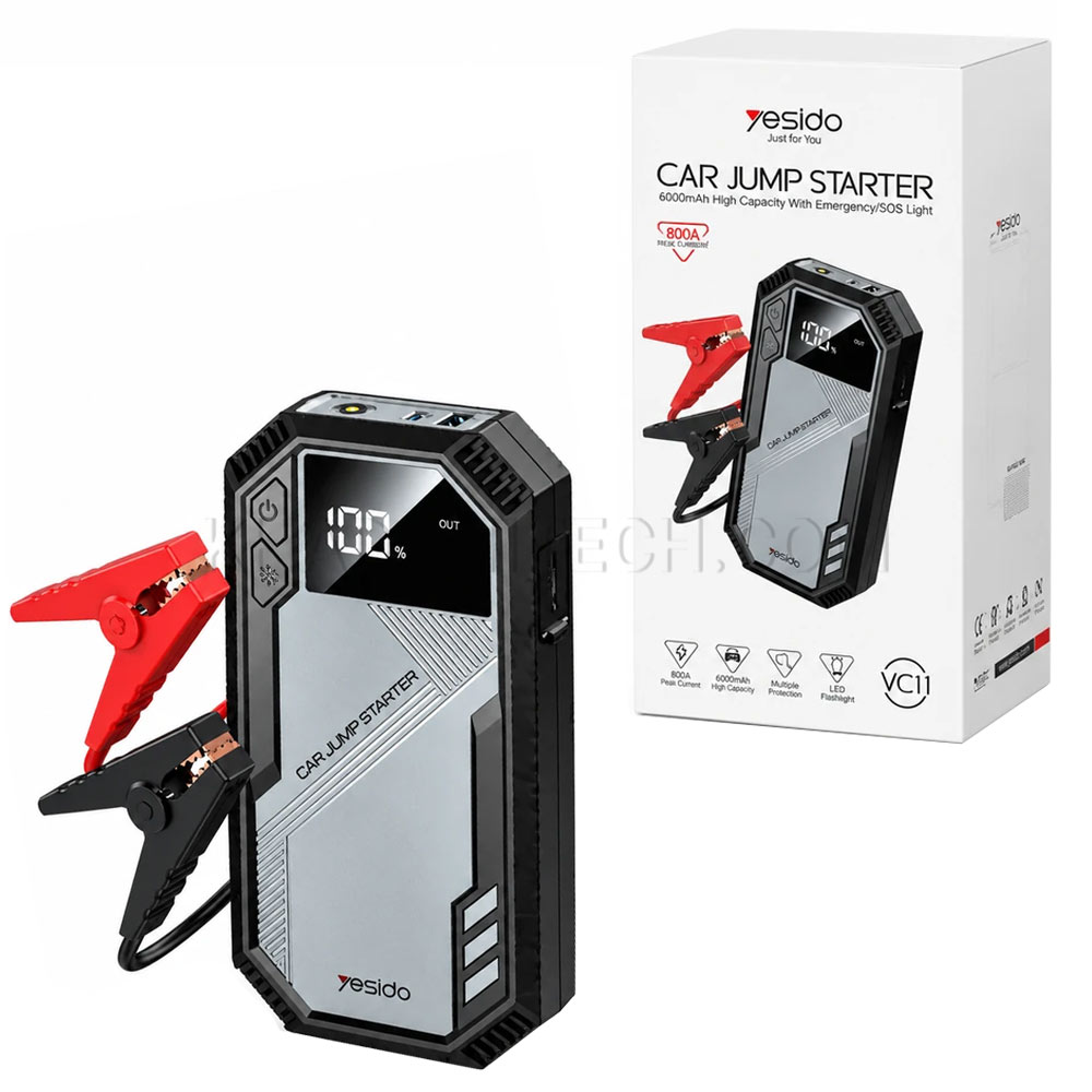 جامپ استارتر یسیدو مدل YESIDO VC11 6000mAh Power Bank