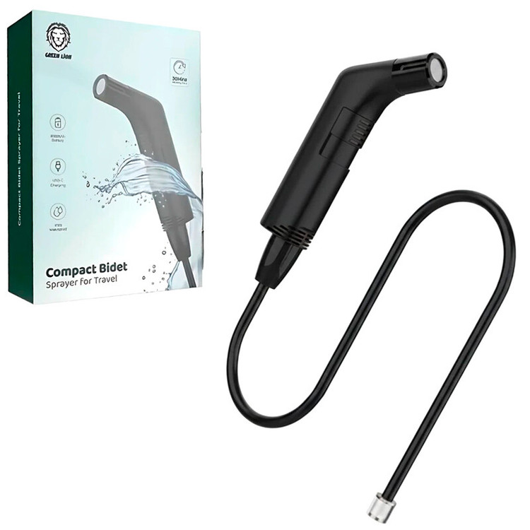 دوش و بیده شارژی پرتابل مسافرتی گرین لاین مدل GREEN LION GNCMTBDTSPYBK COMPACT BIDET