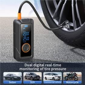 پمپ باد پرتابل مدل Portable Air Pump PL01 مشکی