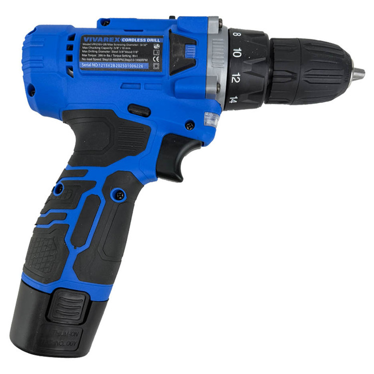 دریل شارژی ویوارکس مدل VR1215V-2B ظرفیت ۱۲ ولت با ۲ باتری