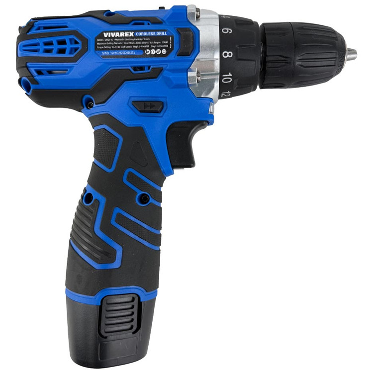 دریل پیچگوشتی شارژی 12 ولت دو باتری ویوارکس مدل VR12V-2A