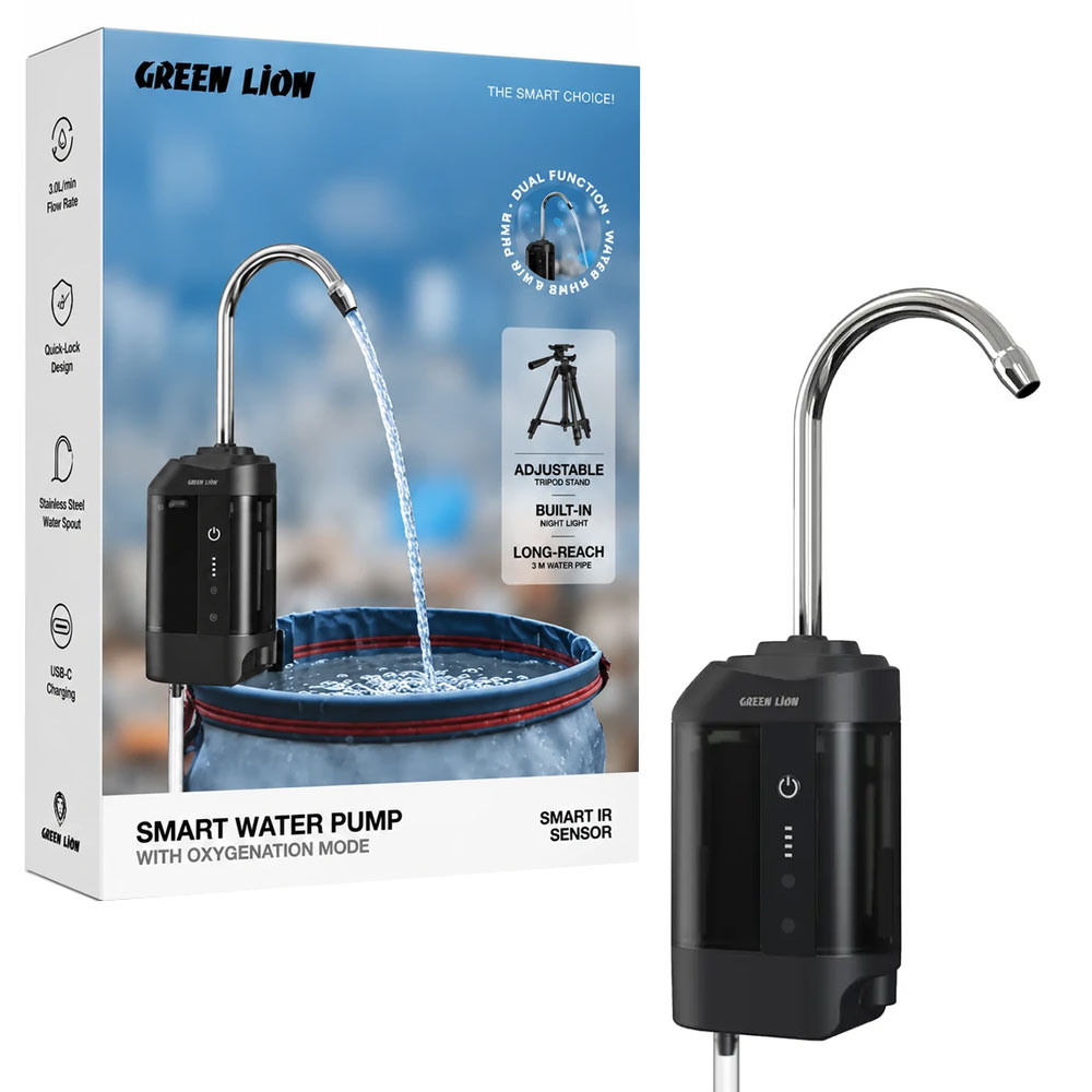 پمپ آب هوشمند گرین لاین مدل GREEN LION GNSMWTRPMPBK Smart Water Pump With Oxygen Mode
