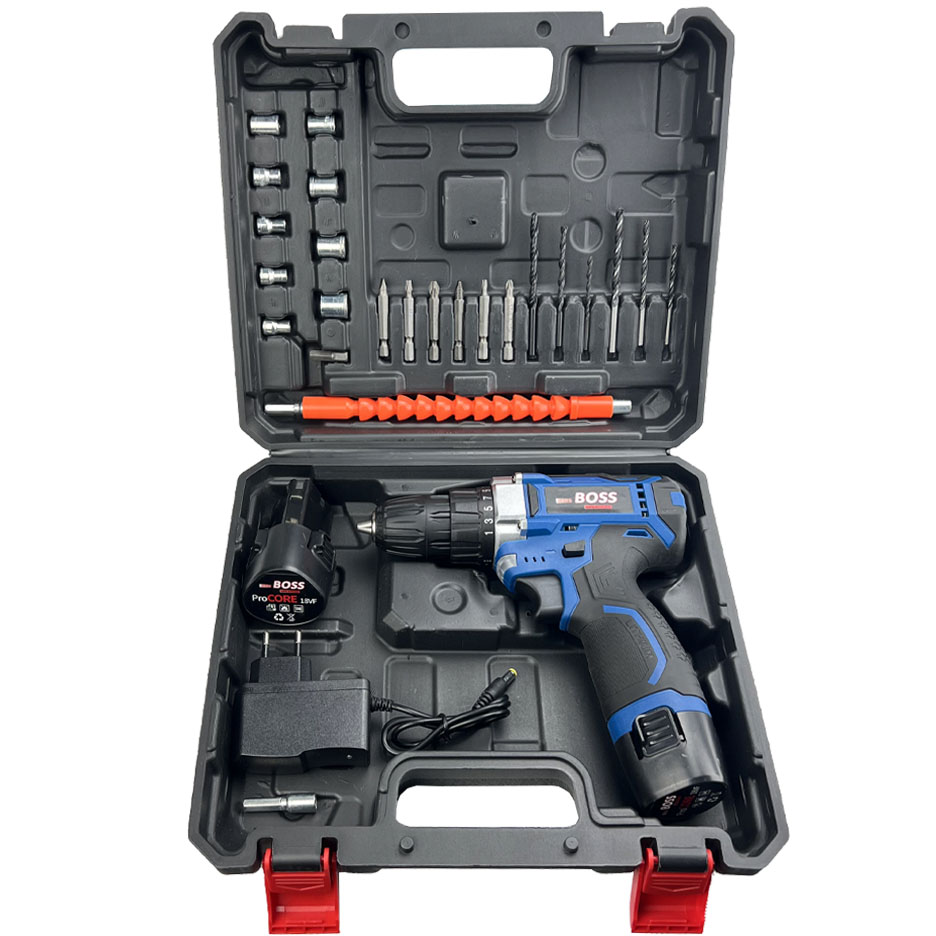 دریل پیچ گوشتی شارژی نیم تنه فلزی باس مدل GWS-18V